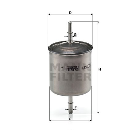 Mann-Filter WK832/2 Üzemanyagszűrő