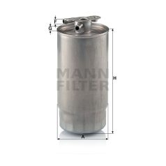 Mann-Filter WK841/1 Üzemanyagszűrő