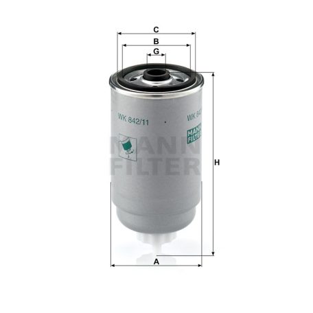 Mann-Filter WK842/11 Üzemanyagszűrő