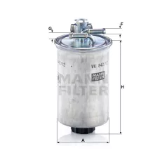 Mann-Filter WK842/12X Üzemanyagszűrő