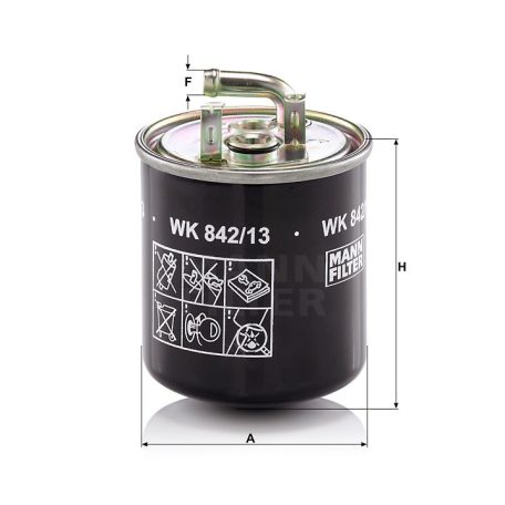 Mann-Filter WK842/13 Üzemanyagszűrő