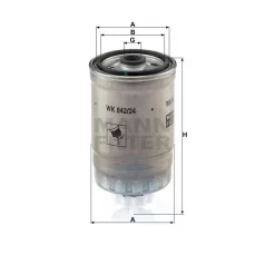 Mann-Filter WK842/24 Üzemanyagszűrő