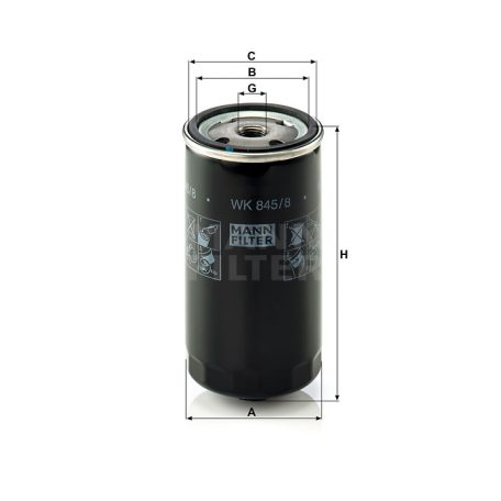 Mann-Filter WK845/8 Üzemanyagszűrő