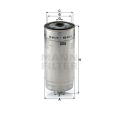 Mann-Filter WK845/9 Üzemanyagszűrő