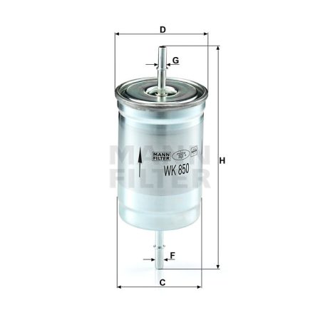 Mann-Filter WK850 Üzemanyagszűrő