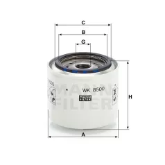 Mann-Filter WK8500 Üzemanyagszűrő