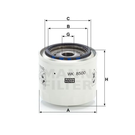 Mann-Filter WK8500 Üzemanyagszűrő