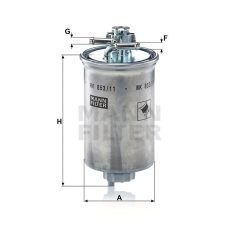 Mann-Filter WK853/11 Üzemanyagszűrő