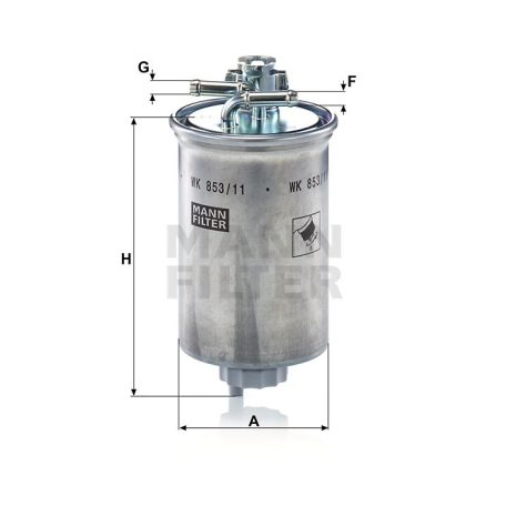 Mann-Filter WK853/11 Üzemanyagszűrő