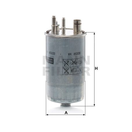 Mann-Filter WK853/20 Üzemanyagszűrő