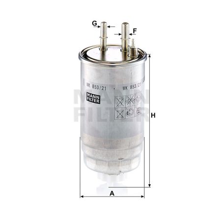 Mann-Filter WK853/21 Üzemanyagszűrő