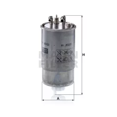 Mann-Filter WK853/23 Üzemanyagszűrő