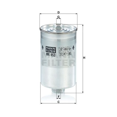 Mann-Filter WK853/8 Üzemanyagszűrő