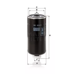 Mann-Filter WK854/1 Üzemanyagszűrő