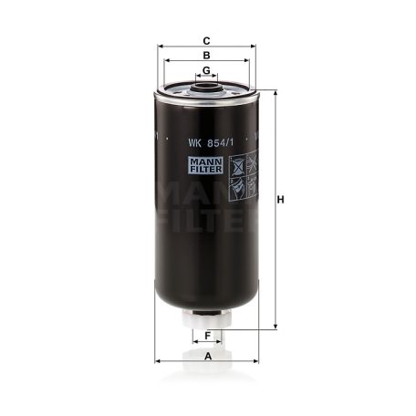 Mann-Filter WK854/1 Üzemanyagszűrő