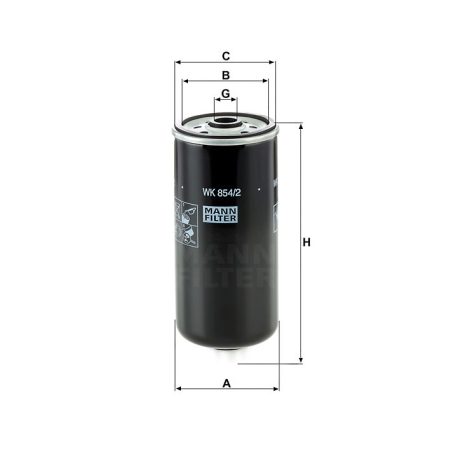 Mann-Filter WK854/2 Üzemanyagszűrő