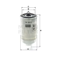 Mann-Filter WK854/6 Üzemanyagszűrő