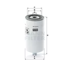 Mann-Filter WK9010 Üzemanyagszűrő
