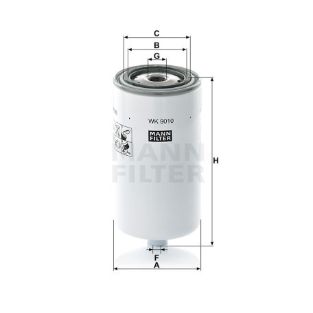 Mann-Filter WK9010 Üzemanyagszűrő