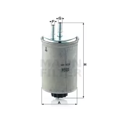 Mann-Filter WK9036 Üzemanyagszűrő