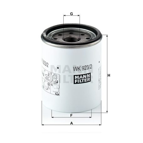 Mann-Filter WK923/2X Üzemanyagszűrő