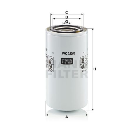 Mann-Filter WK930/6X Üzemanyagszűrő