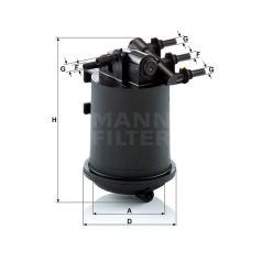 Mann-Filter WK939/1 Üzemanyagszűrő