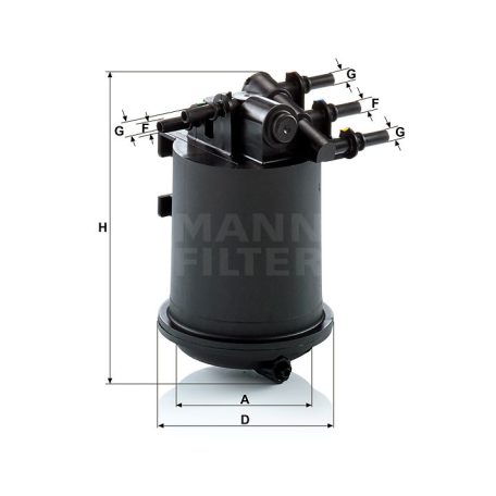 Mann-Filter WK939/1 Üzemanyagszűrő