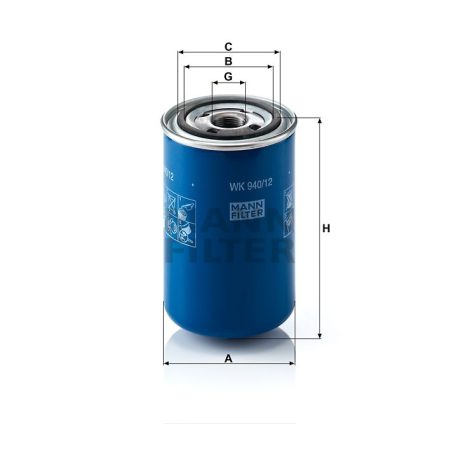 Mann-Filter WK940/12 Üzemanyagszűrő