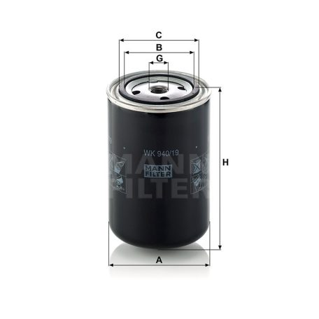 Mann-Filter WK940/19 Üzemanyagszűrő