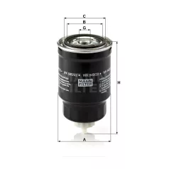 Mann-Filter WK940/22 Üzemanyagszűrő