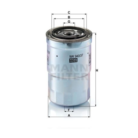 Mann-Filter WK940/37X Üzemanyagszűrő