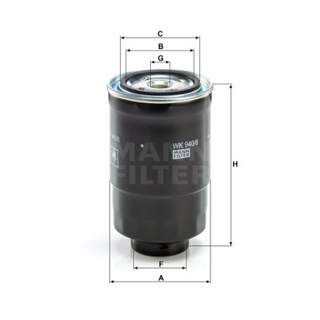 Mann-Filter WK940/6X Üzemanyagszűrő