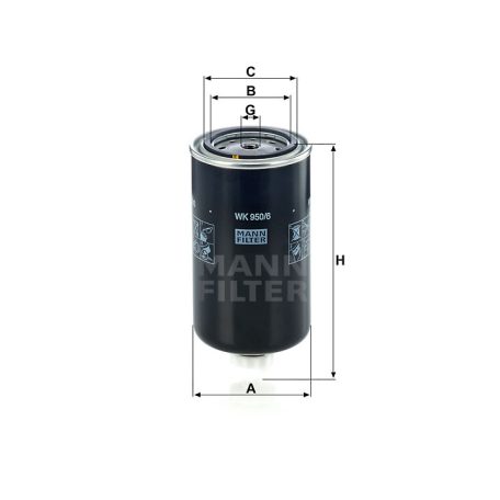 Mann-Filter WK950/6 Üzemanyagszűrő