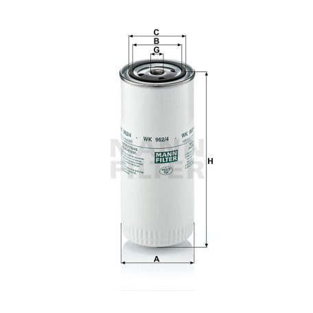 Mann-Filter WK962/4 Üzemanyagszűrő