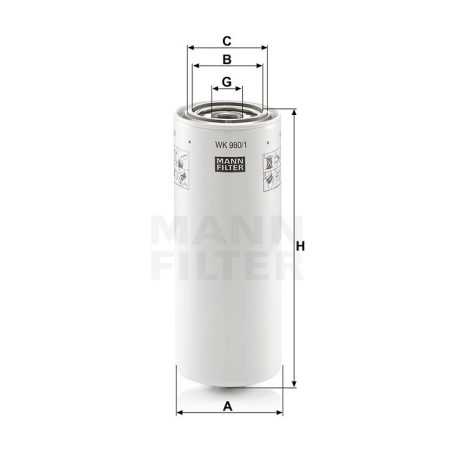 Mann-Filter WK980/1 Üzemanyagszűrő