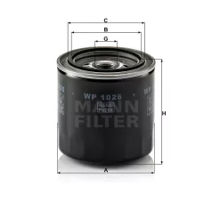 Mann-Filter WP1026 Olajszűrő