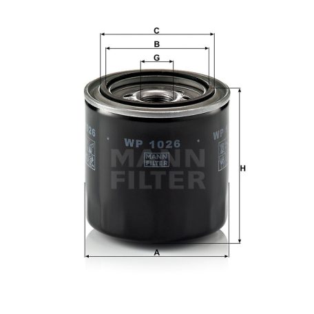 Mann-Filter WP1026 Olajszűrő