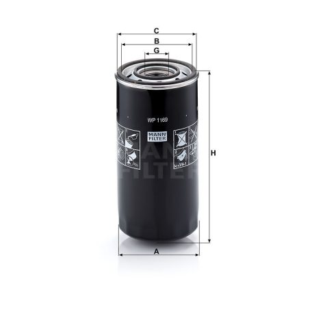 Mann-Filter WP1169 Olajszűrő