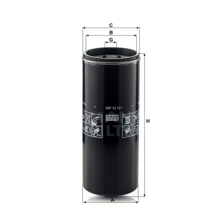 Mann-Filter WP12121 Olajszűrő