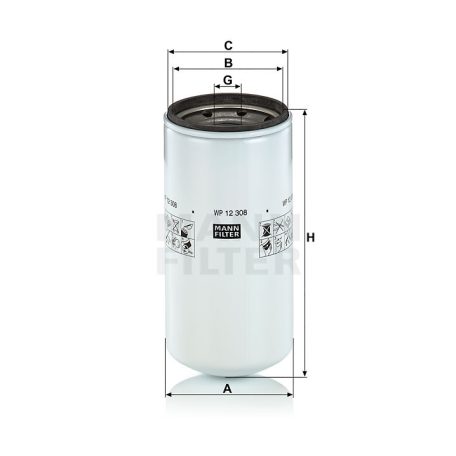 Mann-Filter WP12308 Olajszűrő