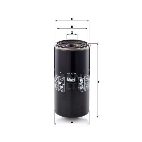 Mann-Filter WP1270 Olajszűrő