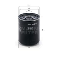 Mann-Filter WP920/80 Olajszűrő