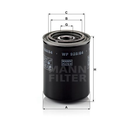 Mann-Filter WP928/84 Olajszűrő