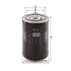 Mann-Filter WP931 Olajszűrő